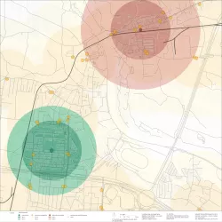 Študenti UL FA - Vaje pri predmetu Urbanistično načrtovanje